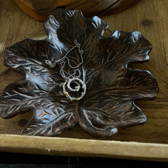 Stephen Dweck Fortuna Diamonds sterling silver 18k gold twig branch necklace - Picture 7 of 7